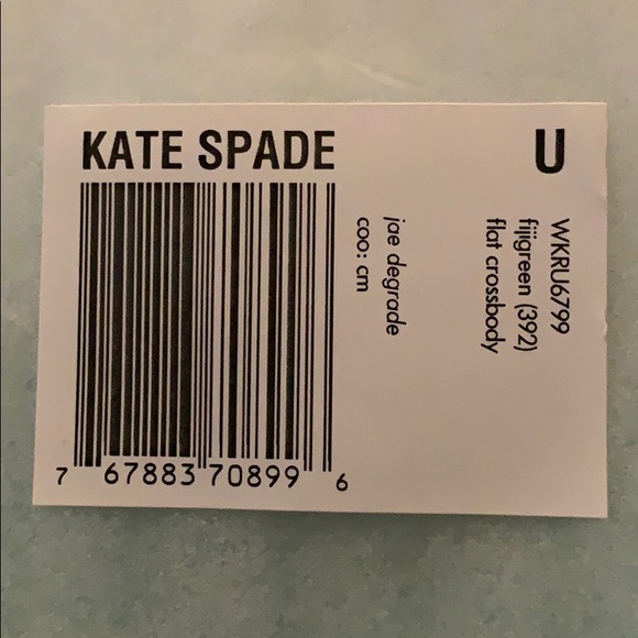 Kate Spade Jae Degrade Ombre Fiji Green Flat Crossbody - Picture 8 of 10